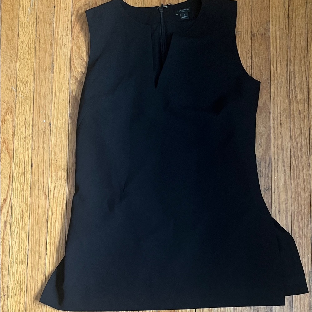 Ann Taylor Black Sleeveless Blouse